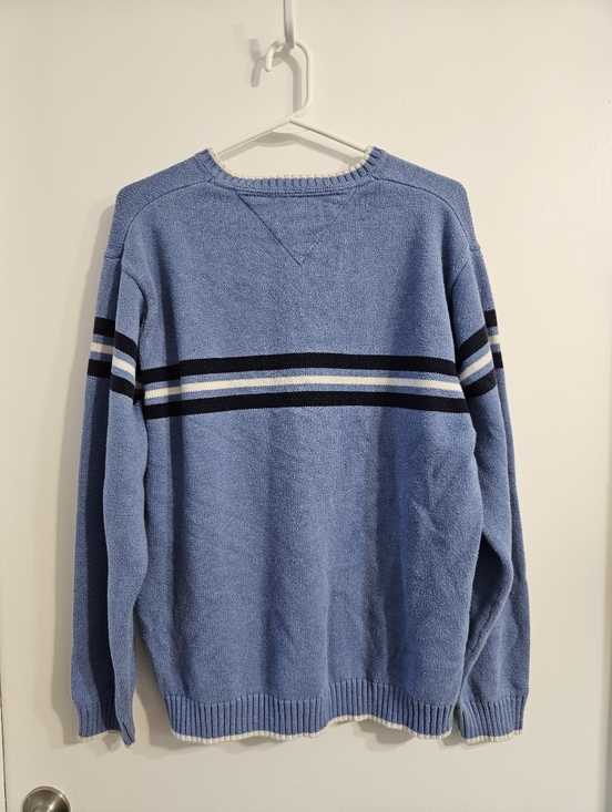 Vintage Tommy Hilfiger Cotton Knit V-Neck Sweater - Picture 2 of 4